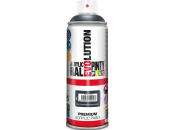 Pintura spray acrilica evolution brillo 520 cc ral 7016 gris antracita pintyplus