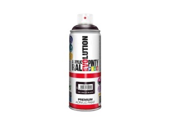 Pintura spray acrilica evolution brillo 520 cc ral 9005 negro intenso pintyplus