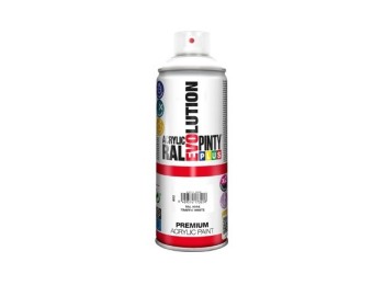 Pintura spray acrilica evolution brillo 520 cc ral 9016 blanco trafico pintyplus