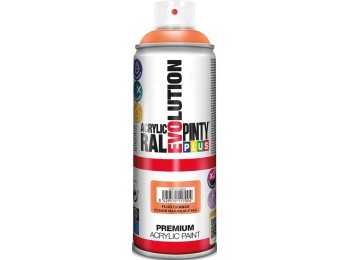 Pintura spray acrilica evolution fluorescente 520 cc f143 naranja pintyplus