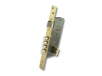 Cerradura seguridad embutir 700b/50 ds15/60 mm aluminio dorado ezcurra