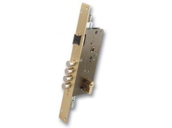 Cerradura seguridad embutir 703b/50 ds15/60 424p laton ezcurra