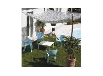 Toldo vela sombreo rectangular camuflaje 3 x 4 m gris natuur