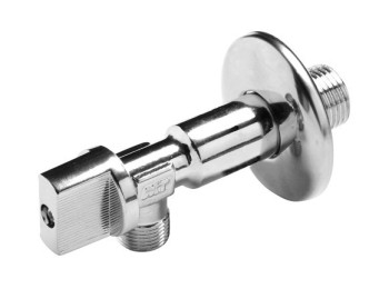 Valvula escuadra larga antical mando metalico 1/2´ x 3/8´ h2o