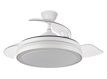 Ventilador de techo palas retractil blanco plafon Ø50cm 35w sonedas