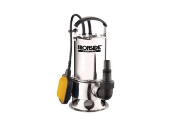 Bomba sumergible aguas sucias 750 w inox 13000 l/h ironside