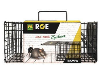 Jaula trampa metalica para roedores 30,5 x 12,7 x 12,7 cm masso