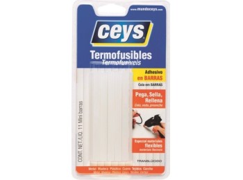 Cola termof. 11 pz 08x090mm tra pega, sella y rellena ceys