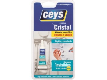 Adhesivo vidrio 3 gr cristalceys ceys