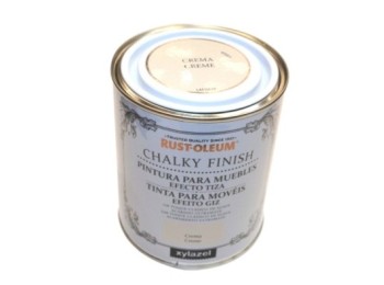 Pintura al agua para muebles 750 ml crem chalky rust-oleum