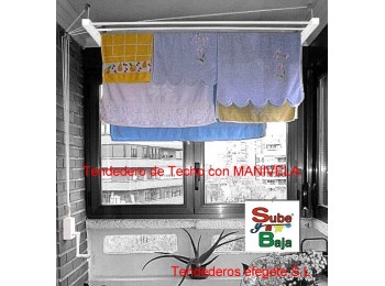 Comprar Tendedero de techo Largo 180cm EFEGETE Manivela Online
