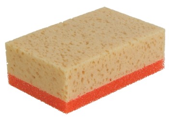 Esponja alb. abr para obra grano medio mixta rubi