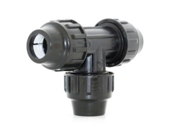 Conector riego en t 20mm igual fit pp natuur