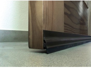 Burlete bajo pta 105cm adh labio alu br burcasa