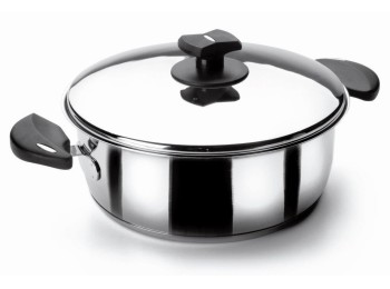 Cacerola 24cm c/tapa inox ladycor lacor