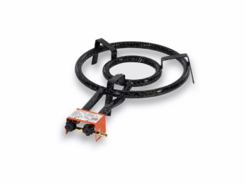 Paellero gas butano 2 fuegos 35cm rdo h. m350 la ideal