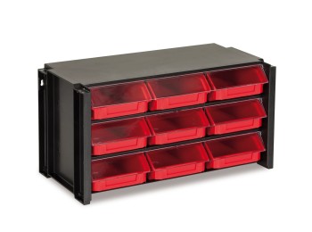 Estante clasif 100x170x50mm 09caj abs ne/ro tayg