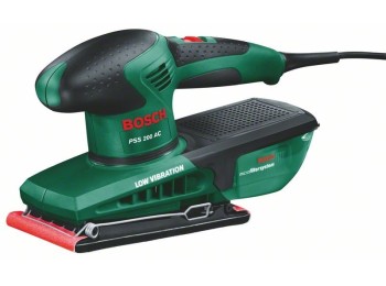 Lijadora orb. 200w 92x182mm 0603340100 fij.pinza bosch