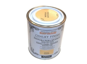 Pintura al agua para muebles 750 ml mostaza chalky rust-oleu