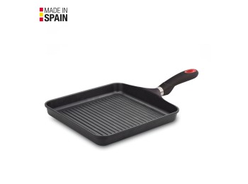 Grill plancha 28x28cm rayas c/m al/fu tecnoform valira