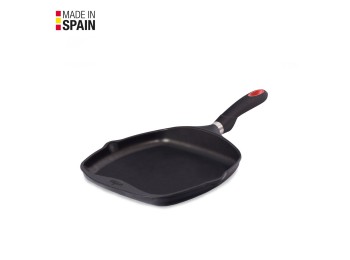 Grill plancha 26x26cm liso c/m ind al/fu tec.platinum valira