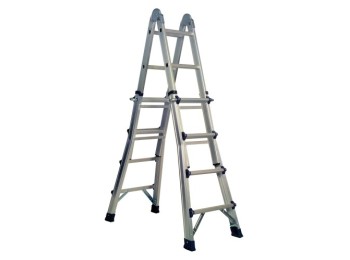 Escalera ind.mult tijera 4,16mt 8+8 telesc alu excell cody