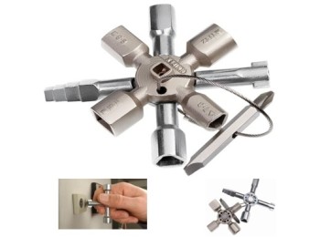 Llave fontanero cabina control todo uso 10 caras knipex