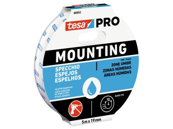 Cinta adh 19mmx  5mt d/cara espejos esp.pu bl tesatape