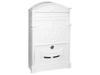 Buzon exter. 25x8x40,8cm aluminio blanco imperio nt97367natuur