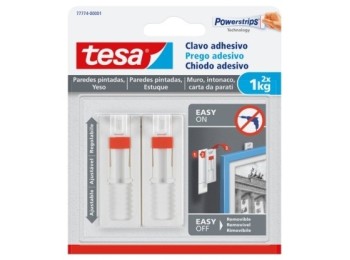 Colgador hog 1kg adh reut clavo pl bl ajust. pared pint 2 pz