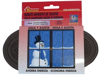 Burlete pta/vent.  9mmx06mt adh 