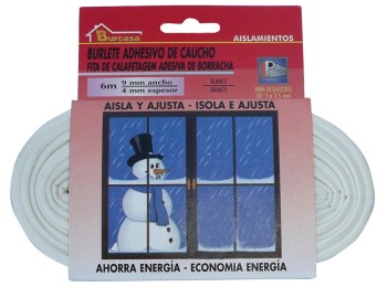 Burlete pta/vent.  9mmx06mt adh 