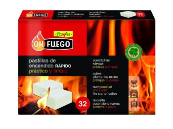 Pastilla encendido barbacoa ok fuego 32 pz