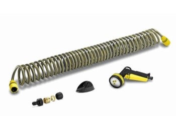 Manguera riego 10mt espiral kÄrcher pu gr +acc 2645-1780