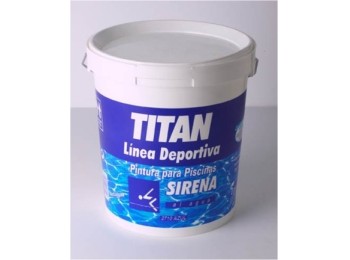 Pintura pisc. antides. 4 lt az acril.agua mate sirena titan