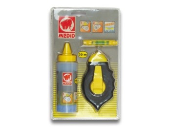 Plomada alb. trazad. 30mt col.115gr niv.cordel abs medid