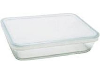 Hermetico alimen. rect 0,8lt c/tapa r 241 borisilic pyrex