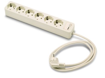 Base multiple 3x1,5mm 1,5mt 6 tomas tt int famat