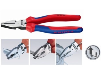 Alicate univ. 180mm m/bim knipex