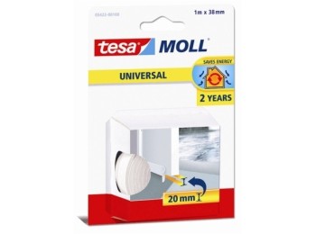 Burlete bajo pta 38mmx01mt tira adh cau bl tesatape