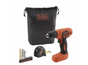 Taladro atorn 7,2v li bdcd8gpa-qw bolsa transporte +acc b&