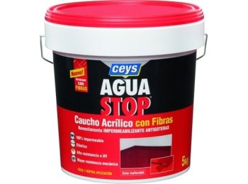 Pintura imperm. cau/acr 5 kg TERRACOTA fib antig aguastop el cey