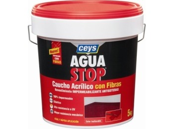 Pintura imperm. cau/acr 5 kg GRIS fib antig aguastop el ceys