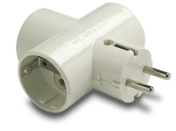 Adaptador elec 79x102x43 tt 16a-250v tri cer/polic bl famat