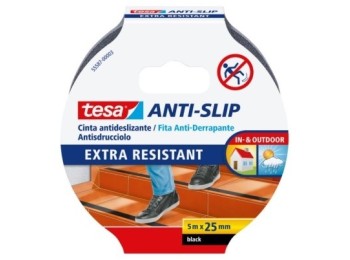 Cinta antidesl. 25mmx5mt adh neg tesatape