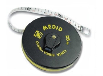 Cinta metrica 30mt-15,0mm f/v estuche abs medid