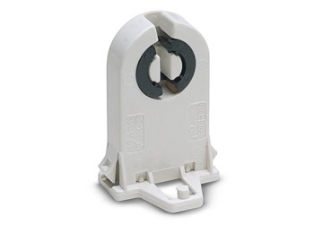 Portalamparas elec 27x45x23 fluores g13 abs bl famat