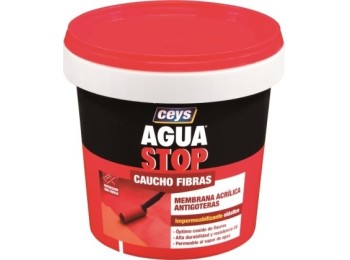 Pintura imperm. cau/acr 1 kg ROJO fib antig aguastop el ceys