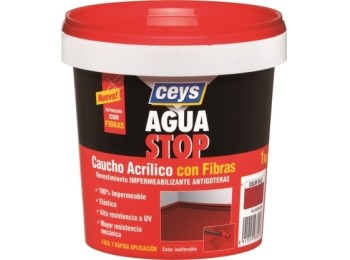 Pintura imperm. cau/acr 1 kg GRIS fib antig aguastop el ceys