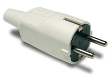 Clavija elec 4,8mm/30x97x37 16a-250v tt pvc bl famat